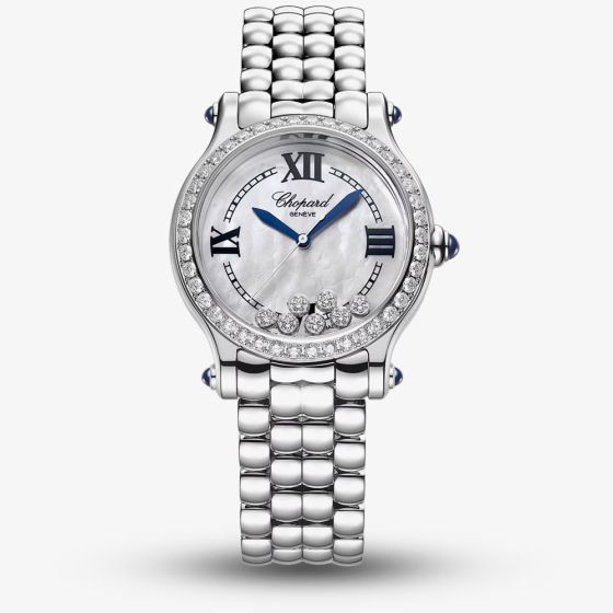 Chopard Happy Sport Geneve Mother of Pearl Diamond Watch 278610-3002