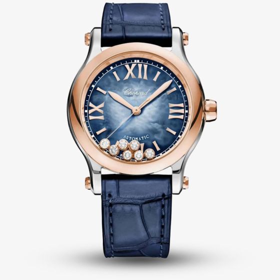 Chopard Ladies Happy Sport Blue Dial Watch 278578-6003