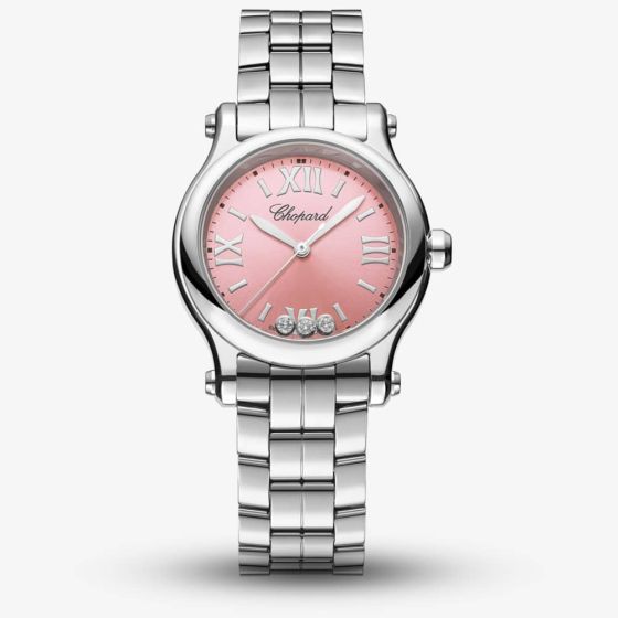 Chopard Ladies Happy Sport Pink Dial Watch 278590-3012