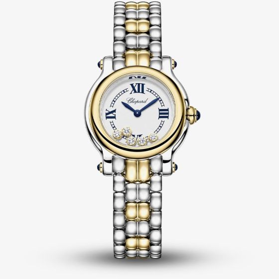 Chopard Ladies Happy Sport The First 26mm Two Tone Bracelet Watch 278633-4001