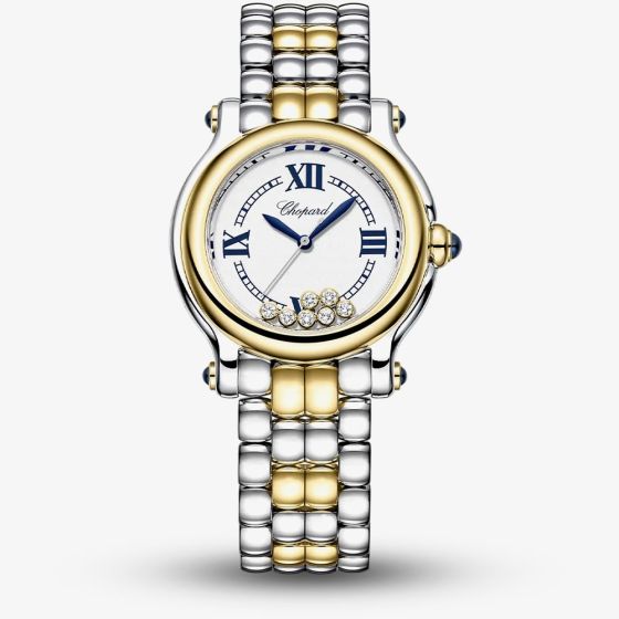 Chopard Ladies Happy Sport The First 33mm Two Tone Bracelet Watch 278640-4001