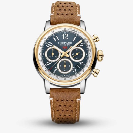 Chopard Mens Mille Migilia Classic Chronograph Blue Dial Watch 168619-4001