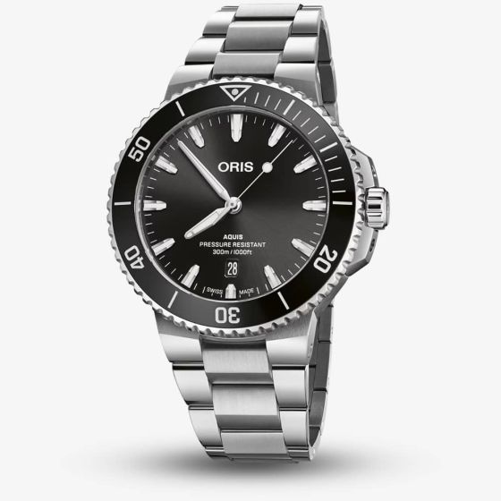 Oris Mens Aquis Bracelet Watch 01 733 7730 4134-07 8 24 05PEB