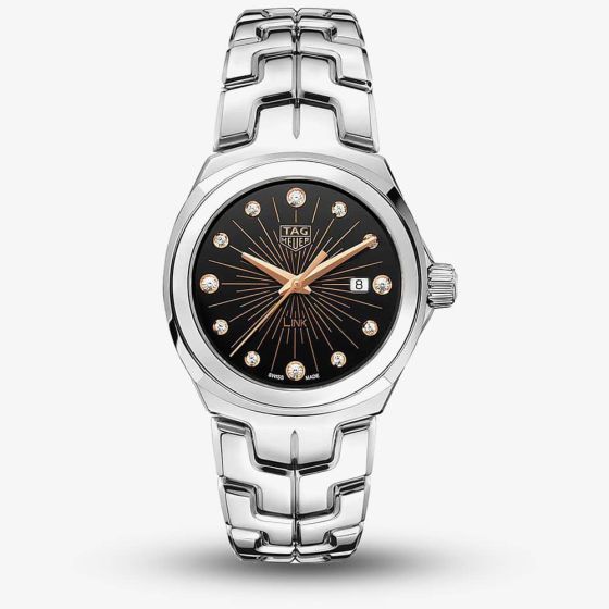 TAG Heuer Ladies Link Quartz Diamond Watch WBC131F.BA0649