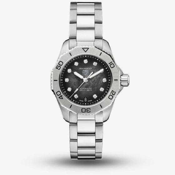TAG Heuer Ladies Aquaracer Professional 200 Automatic Diamond Watch WBP2410.BA0622