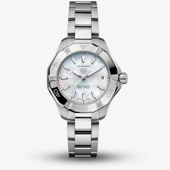 TAG Heuer Aquaracer Professional 200 Solargraph Mother Of Pearl Watch WBP1312.BA0005