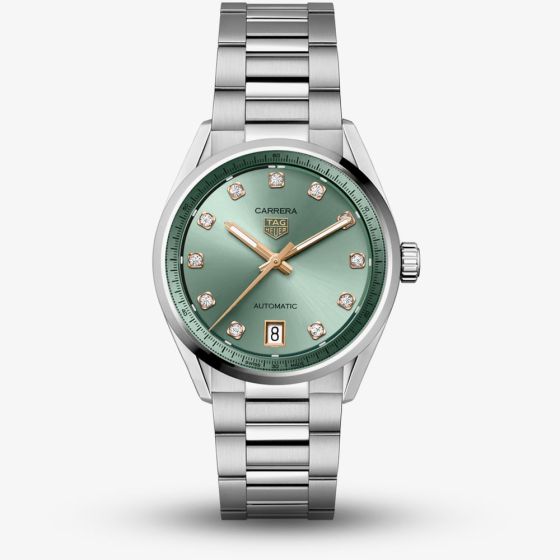 TAG Heuer Carrera Green Diamond Dial Watch WBN2317.BA0001