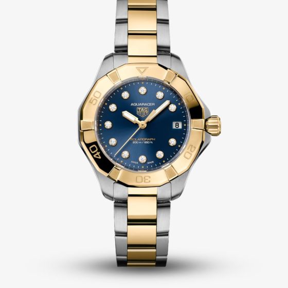 TAG Heuer Ladies Aquaracer Professional 200 Solargraph Blue Dial Watch WBP1323.BB0004