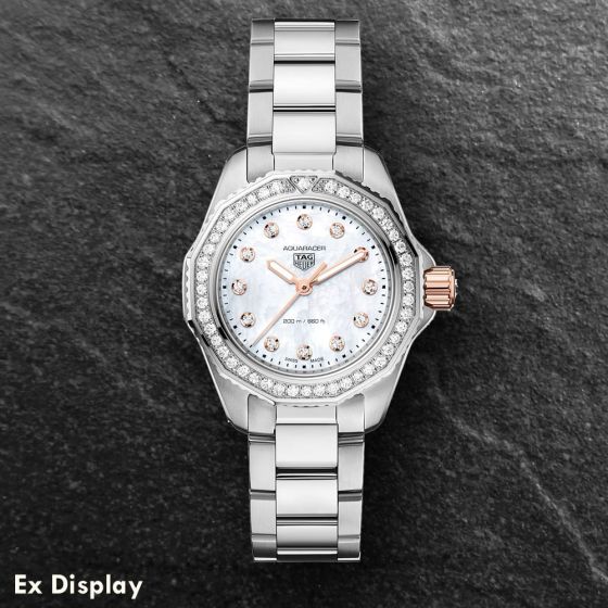 Ex-Display TAG Heuer Ladies Aquaracer Professional 200 Quartz Diamond Watch WBP1451.BA0622