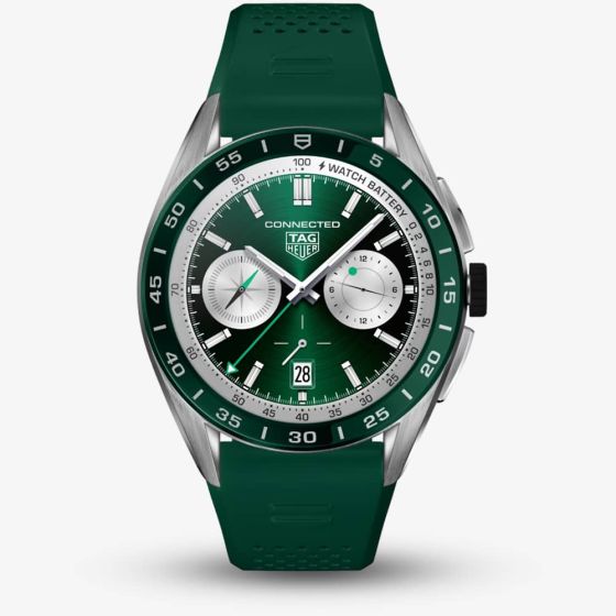 TAG Heuer Connected E4 Green Rubber Smart Watch SBR8A14.BT6317