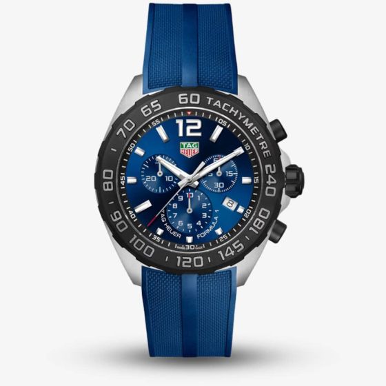 TAG Heuer Formula 1 Blue Chronograph Rubber Strap Watch CAZ101AV.FT8077