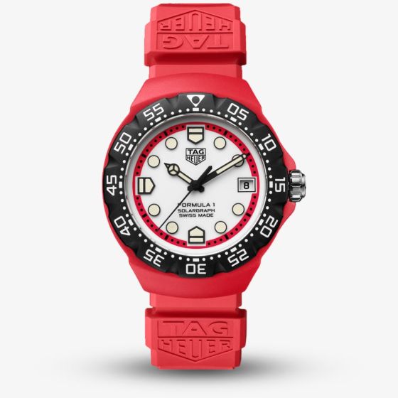 TAG Heuer Mens Formula 1 Solargraph Red Watch WBY1161.FT8086