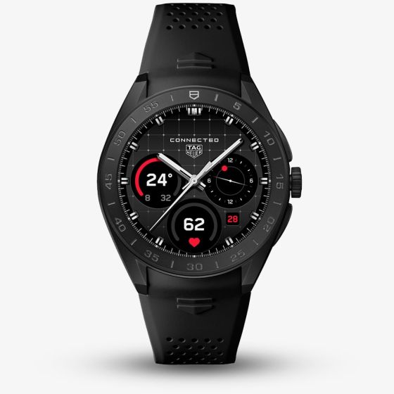 TAG Heuer Mens Connected Calibre E5 45mm Black Titanium Watch SBT8A80.BT6293