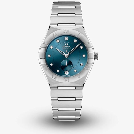 OMEGA Ladies Constellation Night Sky Blue Bracelet Watch 131.10.34.20.53.001