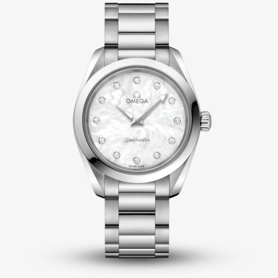 OMEGA Ladies Seamaster Aqua Terra Mother Of Pearl Dial Watch 220.10.28.60.55.001