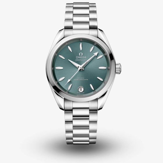 OMEGA Ladies Seamaster Aqua Terra 150m Green Chronometer Watch 220.10.34.20.10.001