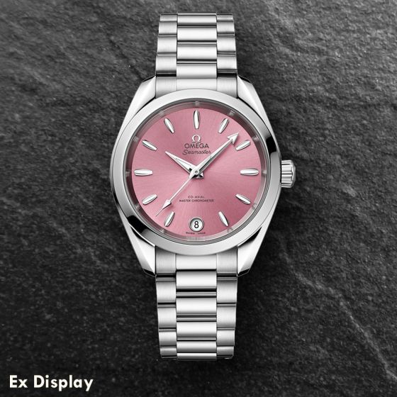 Ex-Display OMEGA Ladies Seamaster Aqua Terra 150m Pink Chronometer Watch 220.10.34.20.10.003