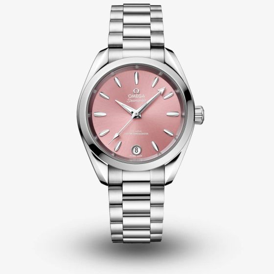 OMEGA Ladies Seamaster Aqua Terra 150m Pink Chronometer Watch 220.10.34.20.10.003