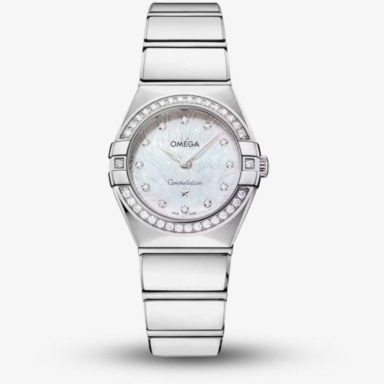 OMEGA Constellation Silver Mother Of Pearl Diamond Watch 131.15.25.60.55.002