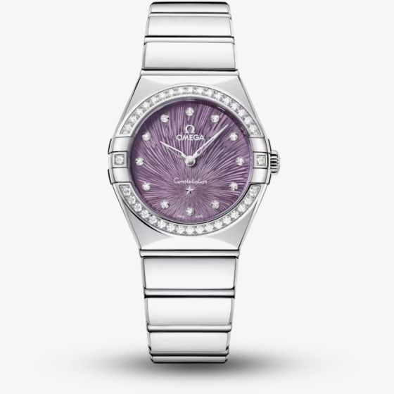 OMEGA Constellation Purple Dial Diamond Watch 131.15.28.60.60.001