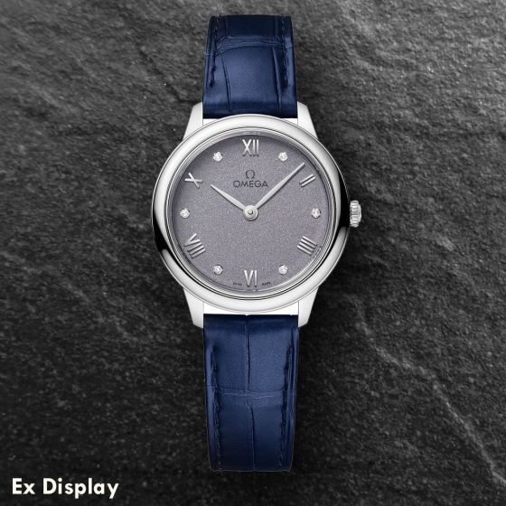 Ex-Display OMEGA Ladies De Ville Prestige Quartz Lavender Dial Watch 434.13.28.60.53.001