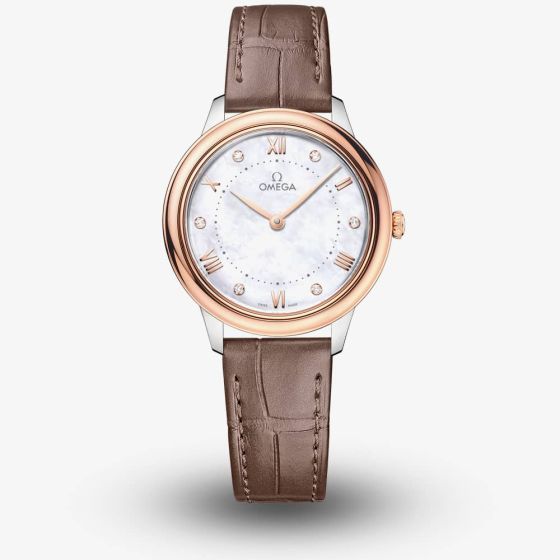 OMEGA Ladies De Ville Prestige Quartz Mother Of Pearl Dial Watch 434.23.30.60.55.001