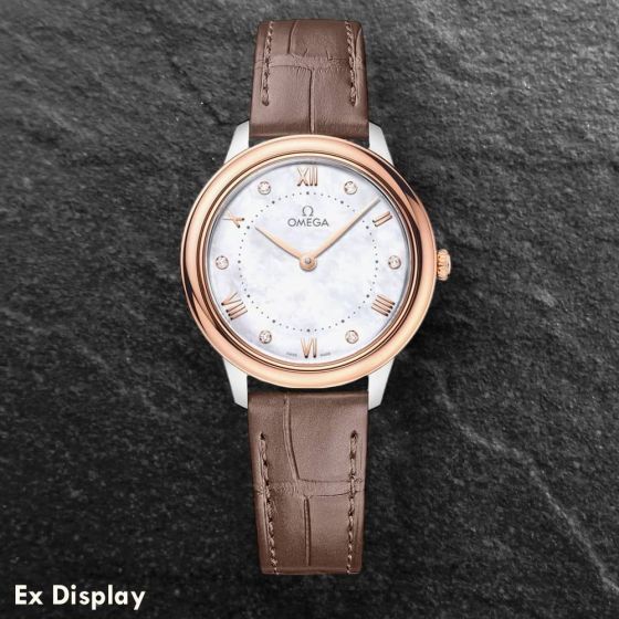 Ex-Display OMEGA Ladies De Ville Prestige Quartz Mother Of Pearl Dial Watch 434.23.30.60.55.001