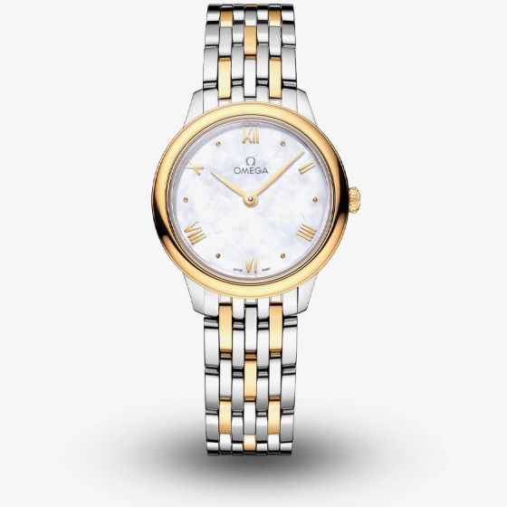 OMEGA Ladies De Ville Prestige Quartz Two Tone Watch 434.20.28.60.05.001
