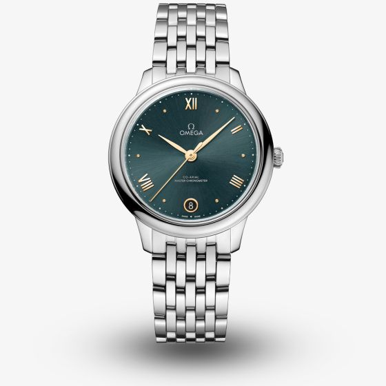 OMEGA Ladies De Ville Prestige Master Chronometer Green Dial Watch 434.10.34.20.10.001