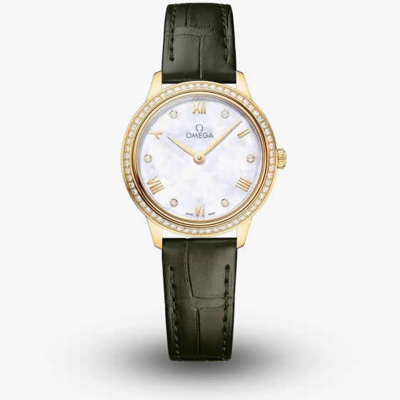 OMEGA Ladies De Ville Prestige 18ct Yellow Gold Diamond Watch 434.58.28.60.55.002