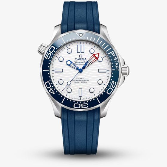 OMEGA Seamaster 37th Americas Cup Blue Strap Watch 210.32.42.20.04.002