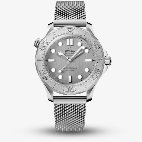 OMEGA Mens Seamaster Diver Co-Axial Master Chronometer Silver Dial Watch 210.30.42.20.06.002