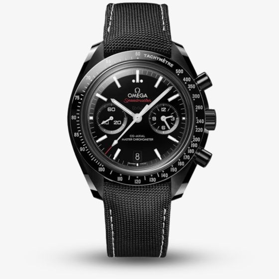 OMEGA Mens Speedmaster Dark Side Of The Moon Chronograph Black Fabric Strap Watch 310.92.44.51.01.002