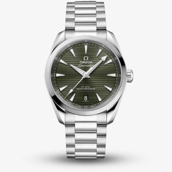 OMEGA Mens Seamaster Aqua Terra Green Dial Bracelet Watch 220.10.38.20.10.006