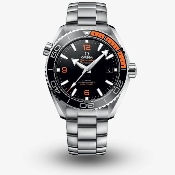 OMEGA Mens Seamaster Planet Ocean Black & Orange Bezel Watch 215.30.44.21.01.002