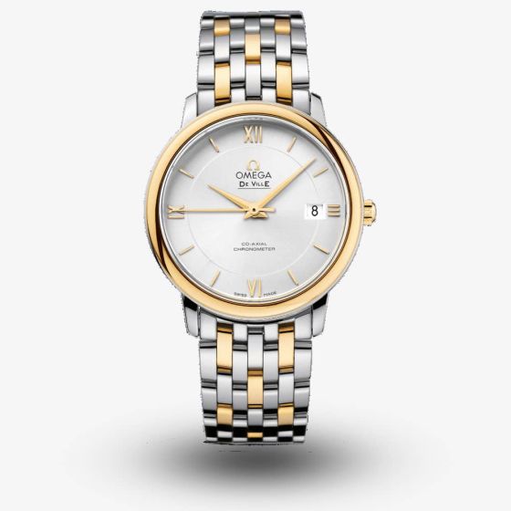 OMEGA Mens De Ville Prestige Two Tone Co-Axial Chronometer Watch 424.20.37.20.02.001