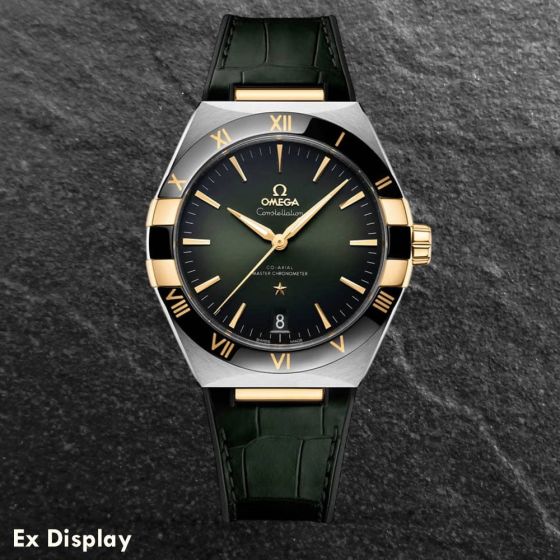 Ex-Display OMEGA Mens Constellation Green Master Chronometer Watch 131.23.41.21.10.001