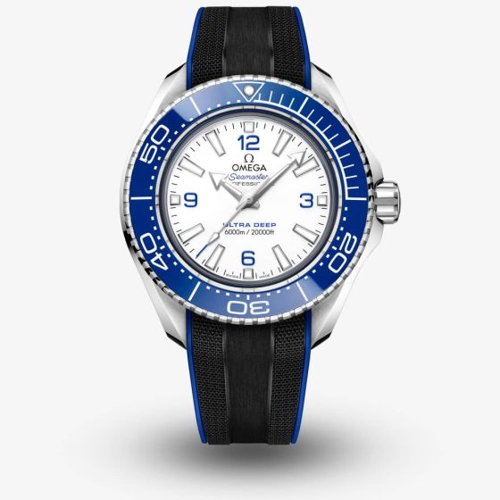 OMEGA Mens Seamaster Planet Ocean 6000m Rubber Strap Chronometer Watch 215.32.46.21.04.001