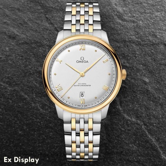 Ex-Display OMEGA Mens De Ville Prestige Two Tone 18ct Yellow Gold Watch 434.20.40.20.02.002