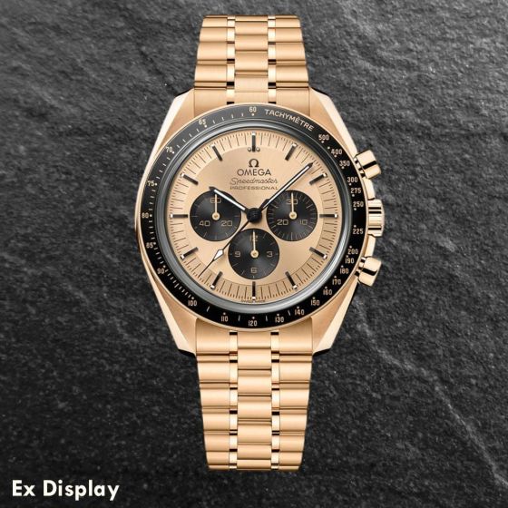 Ex-Display OMEGA Speedmaster Moonwatch Professional Gold Chronograph Watch 310.60.42.50.99.002