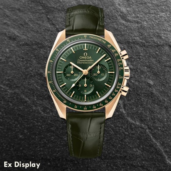 Ex-Display OMEGA Speedmaster Moonwatch Chronograph  Brown Leather Strap Watch 310.63.42.50.10.001