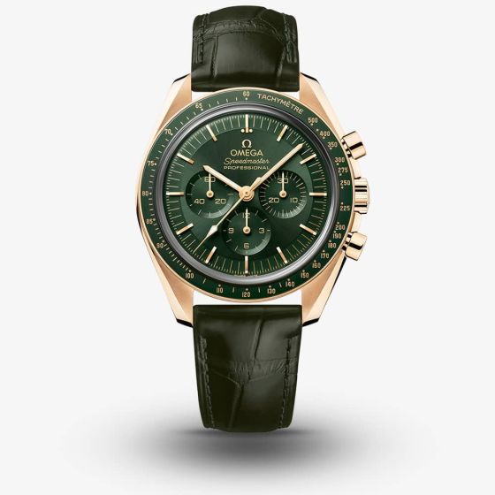 OMEGA Speedmaster Moonwatch Chronograph  Brown Leather Strap Watch 310.63.42.50.10.001