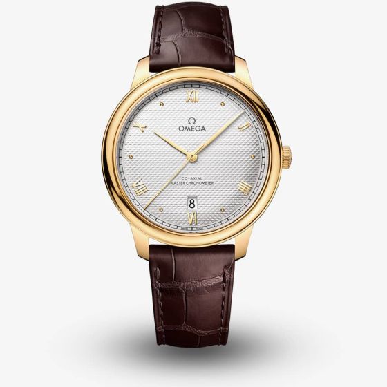 OMEGA Mens De Ville Prestige Master Chronometer White Dial Watch 434.53.40.20.02.002