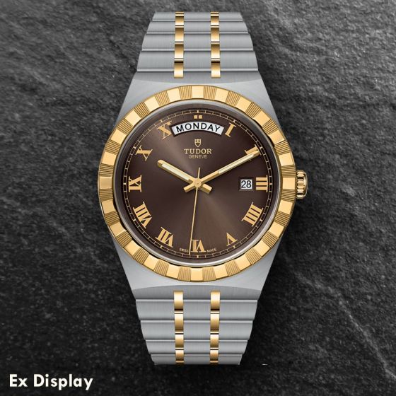 Ex-Display TUDOR Mens Royal Chocolate Brown Watch M28603-0007