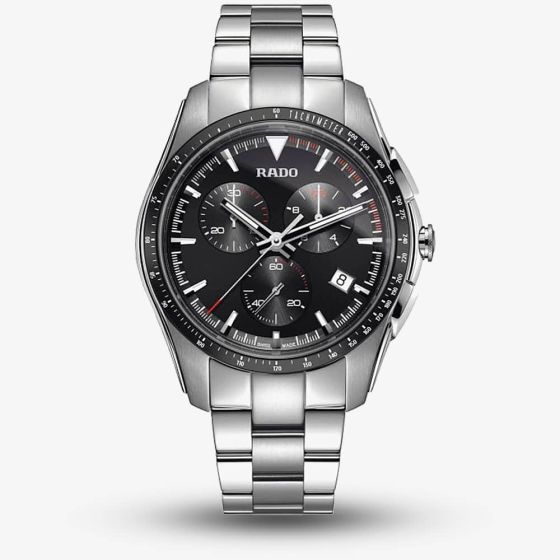 Rado Mens HyperChrome Quartz Chronograph Grey Ceramic and Steel Bracelet Watch R32259153