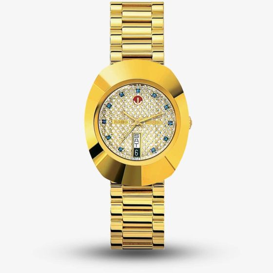 Rado Mens Diastar Original Automatic Gold Plated Watch R12413314