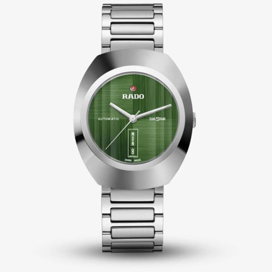 Rado Mens Diastar Green Dial Auto Watch R12160303