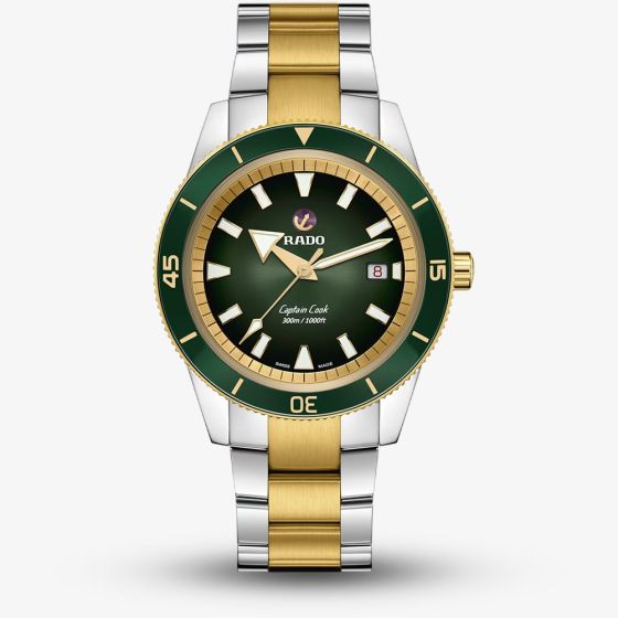 Rado Captain Cook Green Dial Automatic Bracelet Watch R32138303