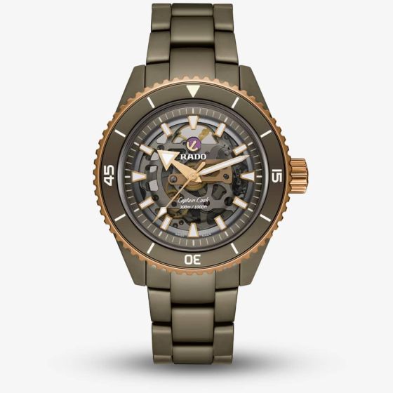 Rado Captain Cook High-Tech Brown Skeleton Watch R32150162