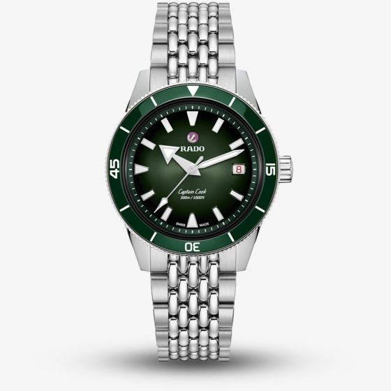 Rado Unisex Captain Cook Green Dial Watch R32223313